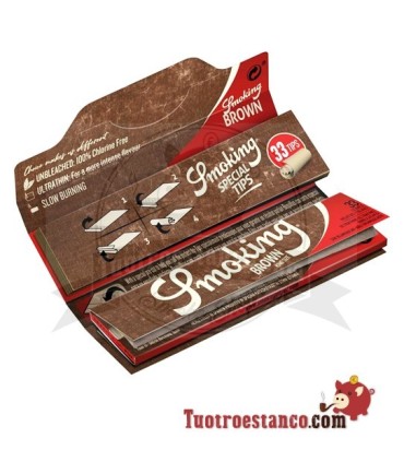 Papel Smoking Brown King Size + Tips