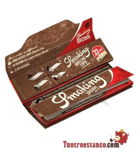 Estuche de papel Smoking Marrón King Size + Tips - 24 libritos