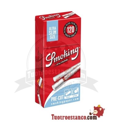 Filtros Smoking precortados de 5,7 mm - 20 cajitas de 120 filtros