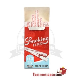 Filtros Smoking precortados de 5,7 mm - 20 cajitas de 120 filtros
