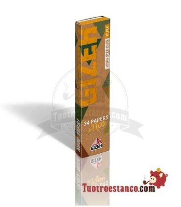 King Size Slim Organic Gizeh Papier 110mm + Spitzen