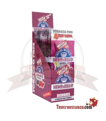 Papel Royal Blunt de Cañamo sabor Frutas del Bosque - 4u