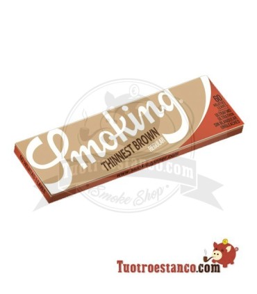 Papel Smoking Thinnest Brown Ultra Fino Regular 70 mm