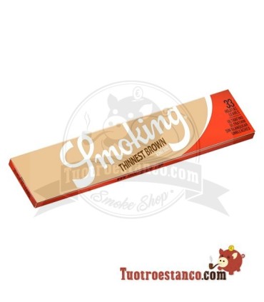Smoking thinnest Brown Ultra Fino King Formato 108 mm