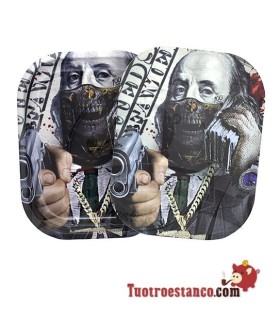 Bandeja Metálica + Tapa 18x14 cm Dollar