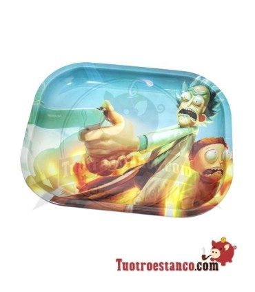 Bandeja Metálica Rick y Morty 18x12 cm