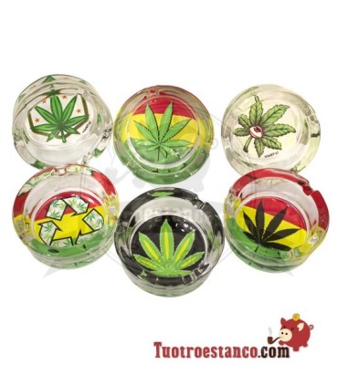 Cenicero de cristal Rasta Hibron