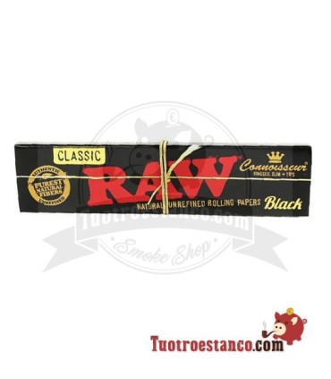 Papel RAW King Size BLACK Connoisseur de 110 mm + Tips