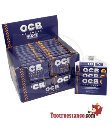Papel OCB Ultimate 300 regular de 70mm - 40 libritos