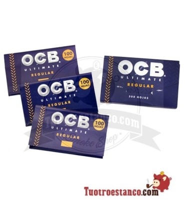 Papel OCB Ultimate 300 regular de 70mm - 40 libritos