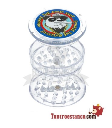 Grinder de plástico Transparente Gangsta PANDA