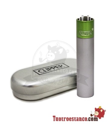 Clipper Metálico Pistachio + estuche metálico
