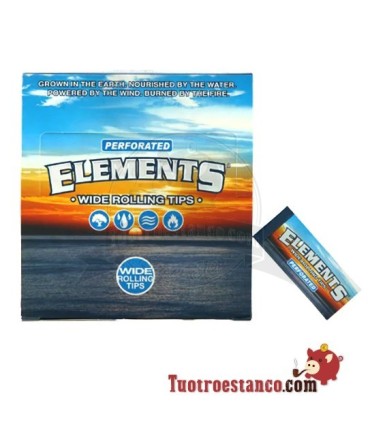 Estuche de filtros de cartón Elements Anchos - 50 tips