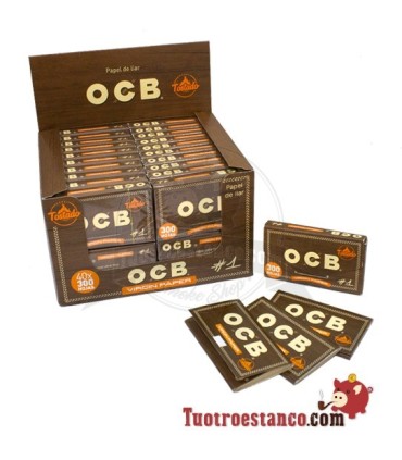 Estuche Papel OCB Virgin 300 corto de 70mm - 40 libritos