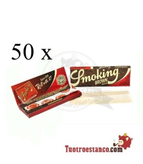 Smoking Brown Marrone 70 mm + 20 filtri OCB 6 mm