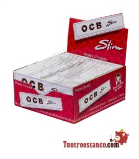 Papel OCB Blanco King Size Slim - 50 libritos