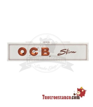 Papel OCB Blanco King Size Slim - 50 libritos