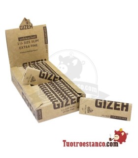 Estuche de papel Gizeh Extra Fine Unbleached 78 mm - 25 libritos