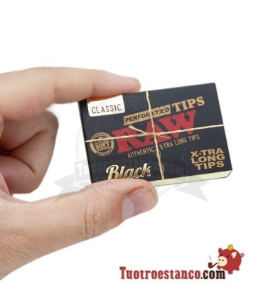 Filtros de cartón Raw Black Tips anchos