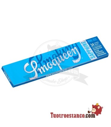 Papel Smoking SmoQueen Sapphire King Size 110 mm