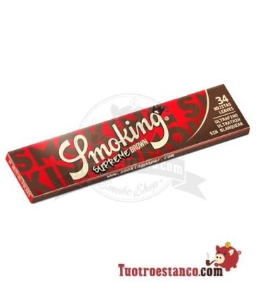 Papel Smoking Supreme Brown King Size 110 mm - 50 libritos
