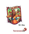 Pegatina Raw Bazil Girl
