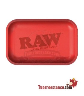 Bandeja metálica Raw Red Matte 27,5 x 17,50 cm